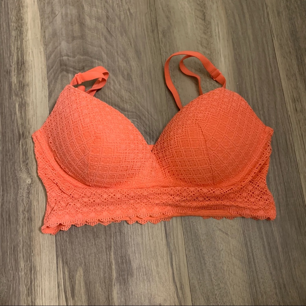 Orange Victoria’s Secret Bralette Size 32B